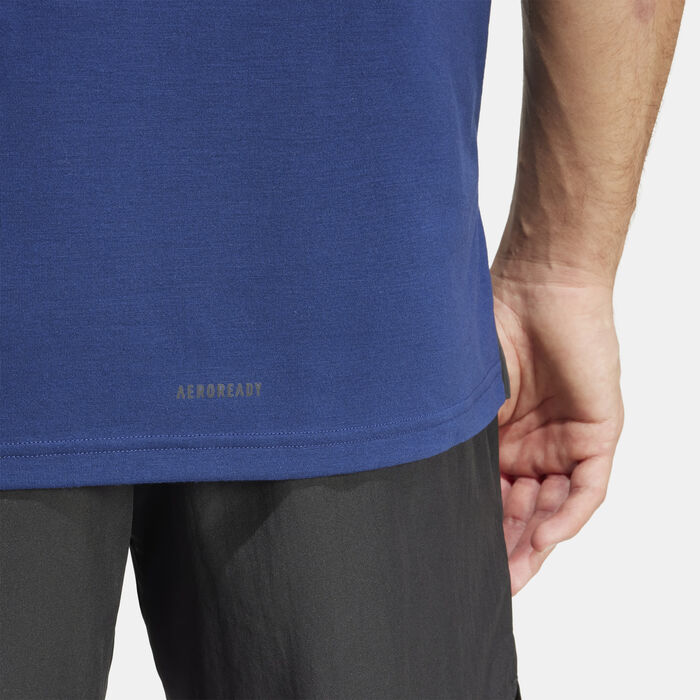 اديداس تيشيرت التمرين ديزايند فور ترينينج للرجال أزرق image number 4