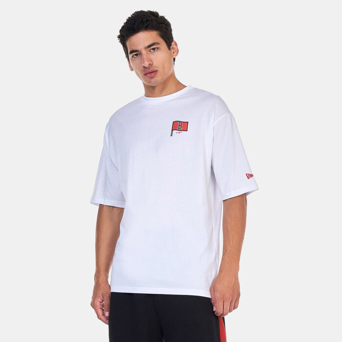 نيو ايرا تيشيرت MLB بوستون ريد سوكس بورغر جرافيك أبيض image number 0