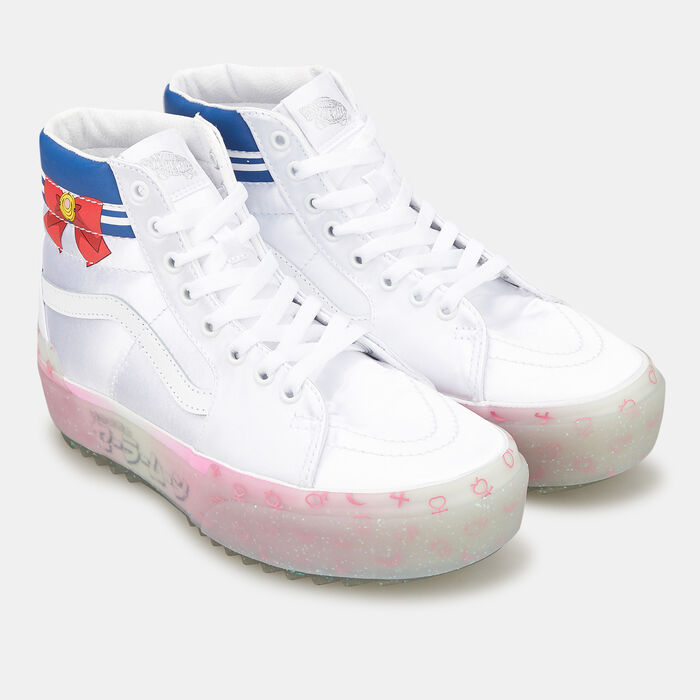 فانس حذاء سيلور مون سكيت-هاي ستاكد للرجال والنساء فضي image number 1