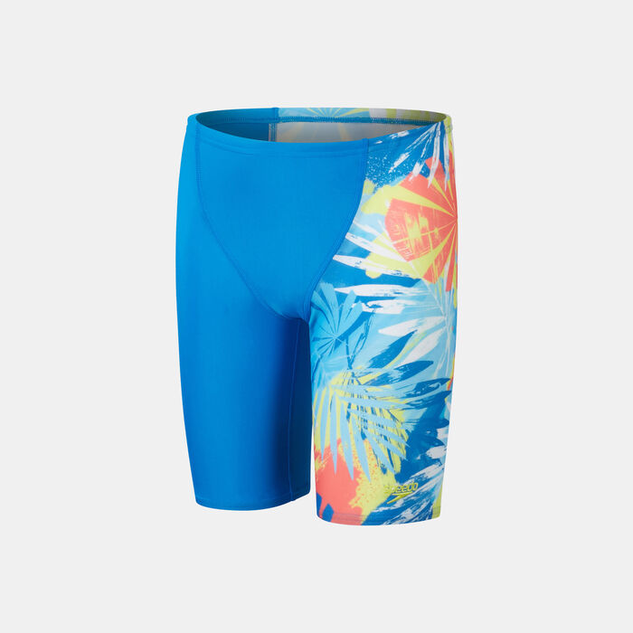 سبيدو شورت السباحة ديجيتال الوفر V-كات للاطفال أزرق image number 0