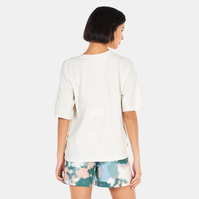 تمبرلاند تيشيرت بروجريسف يوتيليتي بوكيت للنساء أبيض image number 1