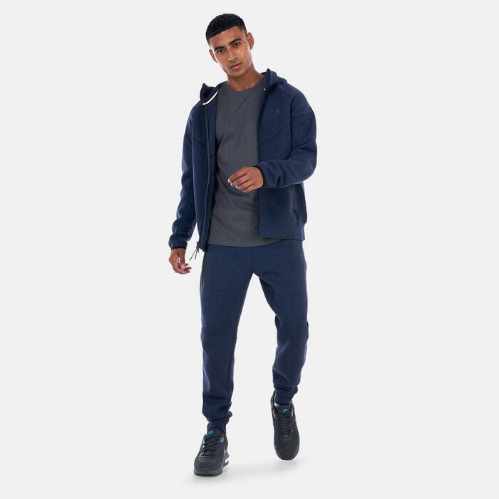 نايكي سبورتسوير تك فليس ويندرانر هودي بسحاب كامل للرجال رمادي image number 2