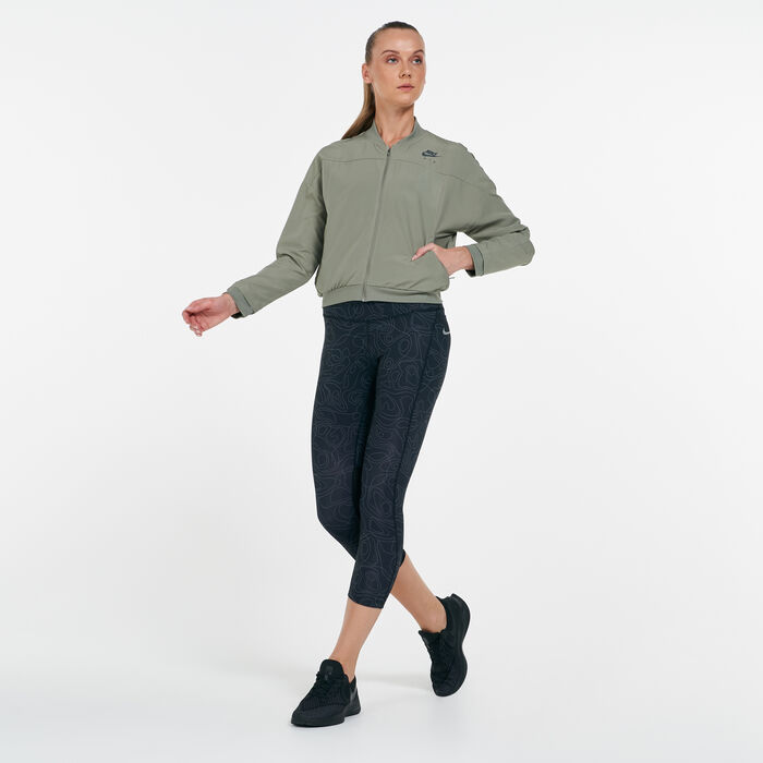 نايكي جاكيت اير للنساء رمادي image number 2