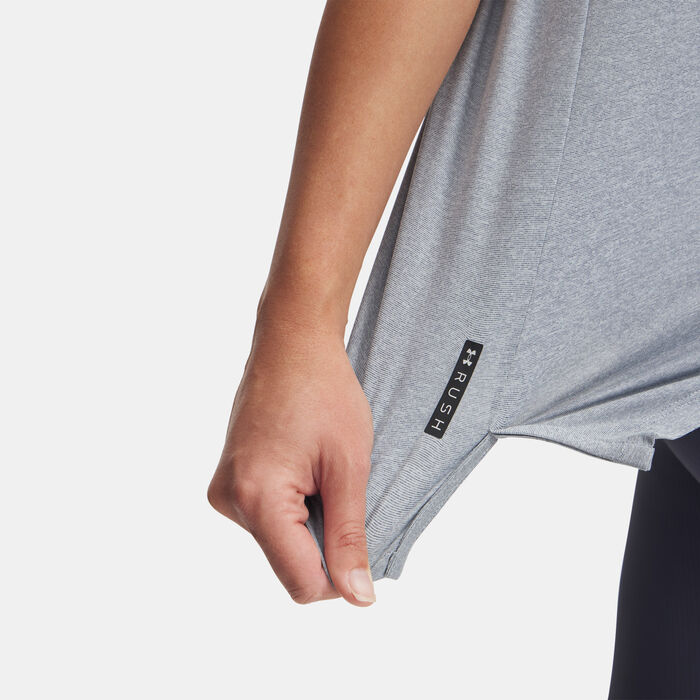 اندر ارمر تيشيرت التمرين UA RUSH™ انيرجي 2.0 للنساء رمادي image number 2