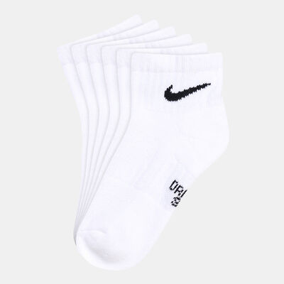 نايكي جوارب بيرفورمانس كشن كوارتر للاطفال (3 أزواج) أبيض