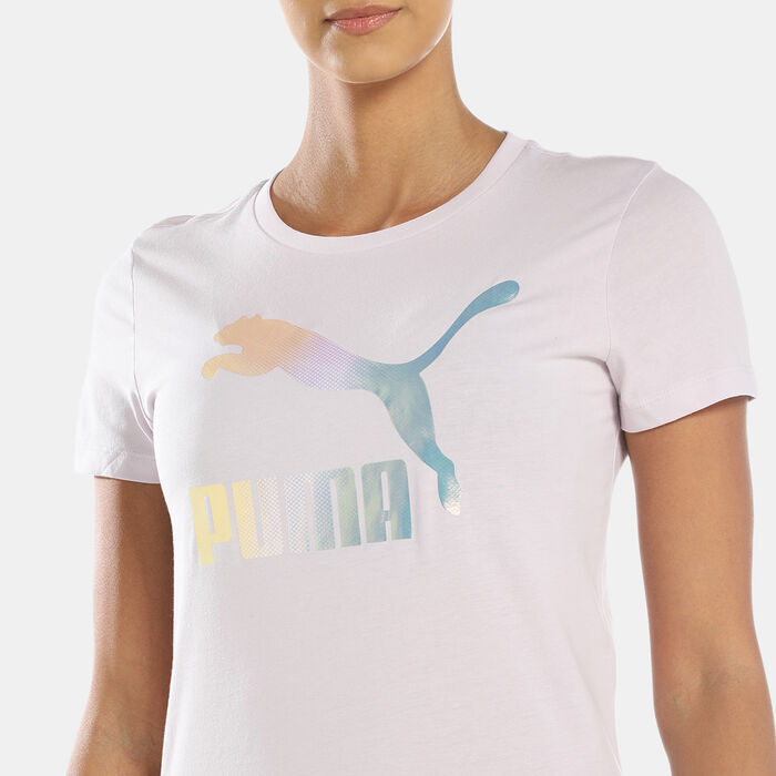 بوما تيشيرت كريستال جالاكسي جرافيك للنساء بنفسجي image number 3