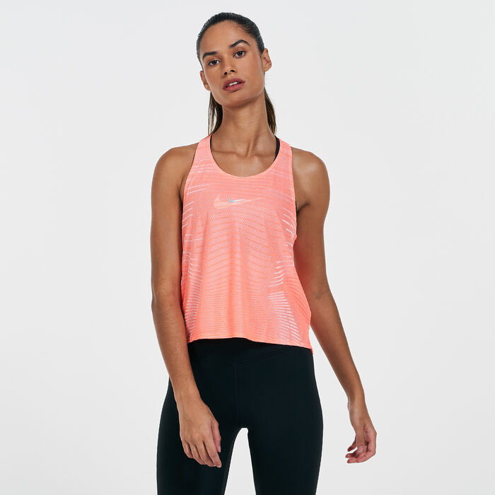 نايكي تيشيرت برو CLN بلا أكمام للنساء برتقالي image number 0