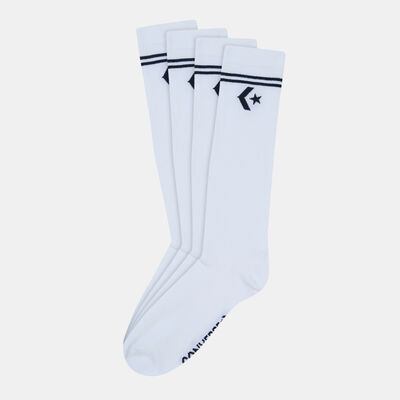 كونفرس جوارب ستار شيفرون دبل سترايب (زوجان) أبيض