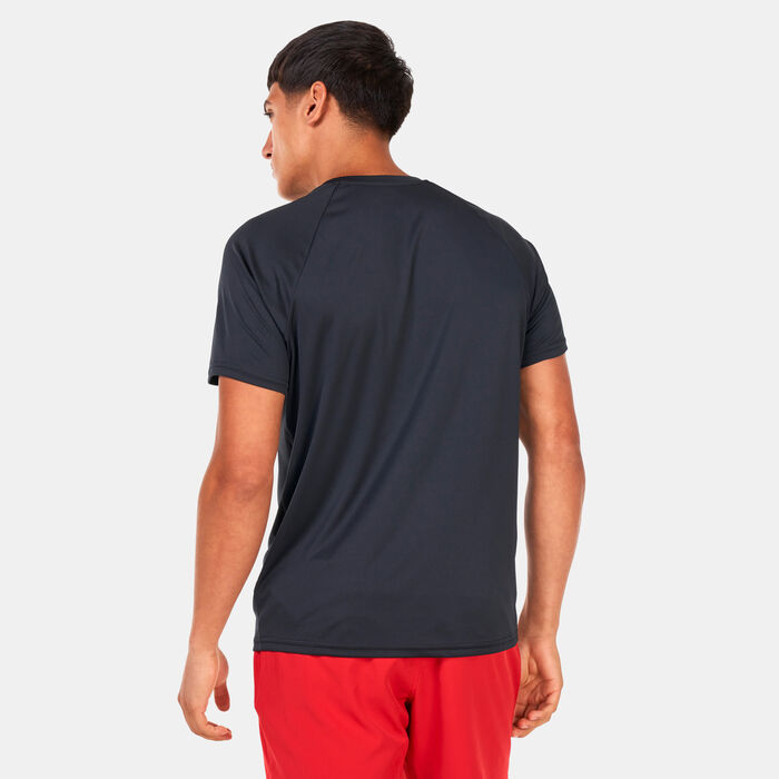 نايك سويم تيشيرت السباحة هايدروجارد للرجال أسود image number 1