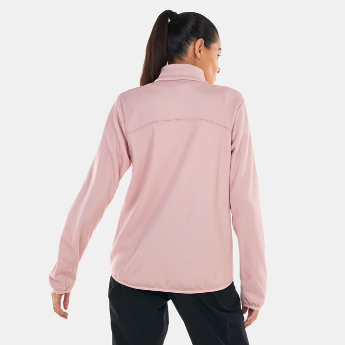 كولومبيا هودي هايك تيك فليس بسحاب كامل للنساء أحمر image number 1