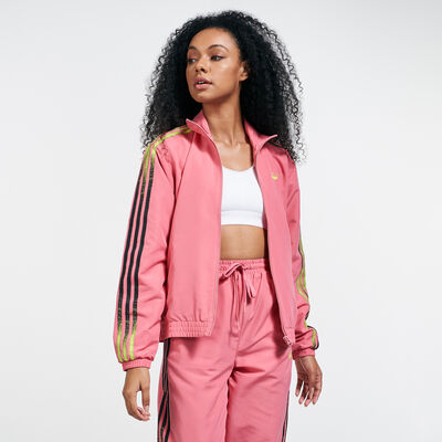 اديداس اورجينال جاكيت فيكتين تراك للنساء أحمر