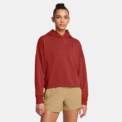 اندر ارمر هودي رايفال لوجو للنساء برتقالي