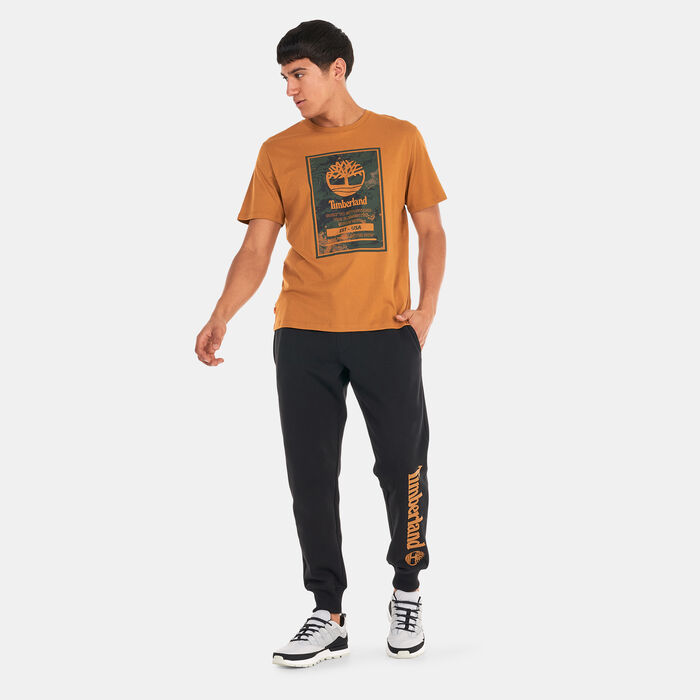 تمبرلاند تيشيرت برينتد لوجو اوثنتك للرجال بنى image number 2