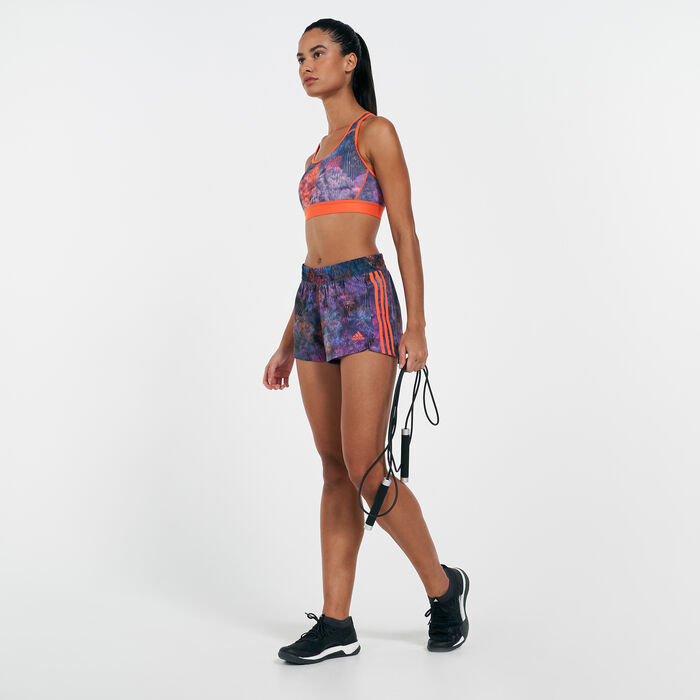اديداس شورت بيسر 3-سترايبس ووفن للنساء image number 2
