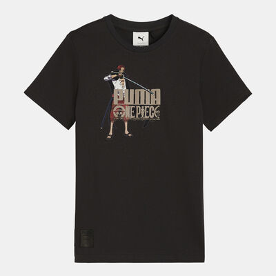 بوما تيشيرت ون بيس× جرافيك للاطفال أسود