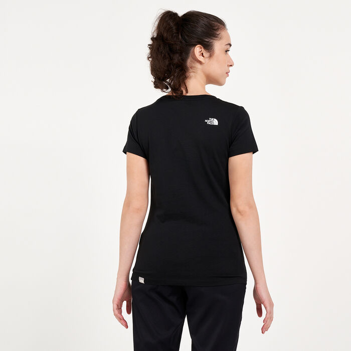 ذا نورث فيس تيشيرت نفر ستوب اكسبلورينج للنساء أسود image number 1