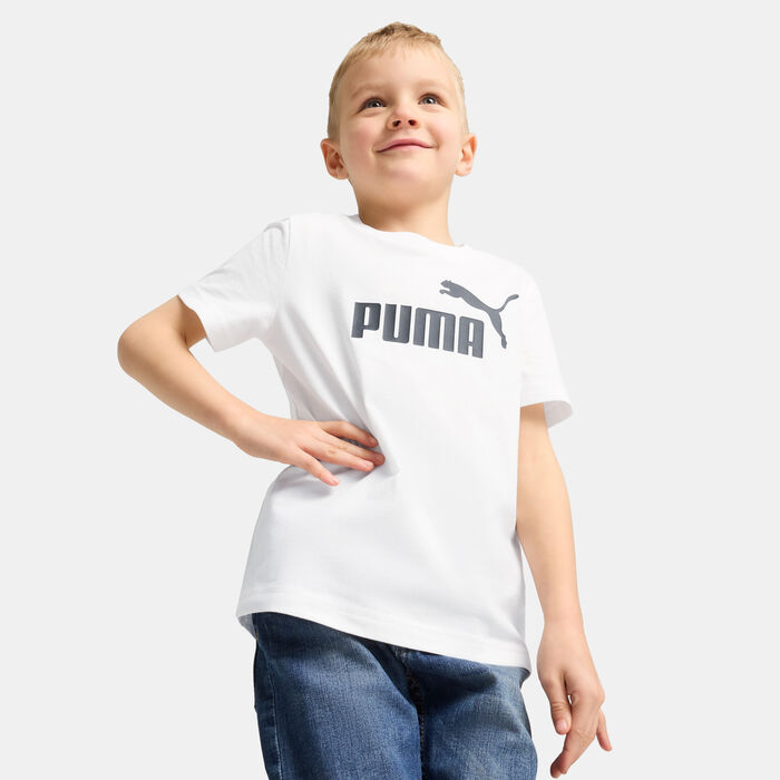 بوما تيشيرت إيسنشيالز نمبر وان لوجو للأطفال أبيض image number 0