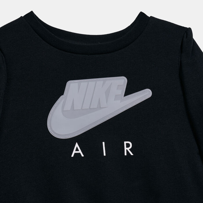 جوردن طقم سويت شيرت وليقنز اير للاطفال الرضع رمادي image number 1