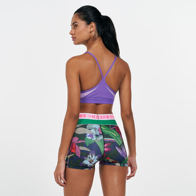 نايكي اندي صدرية رياضية باديد في نك بدعم خفيف للنساء بنفسجي