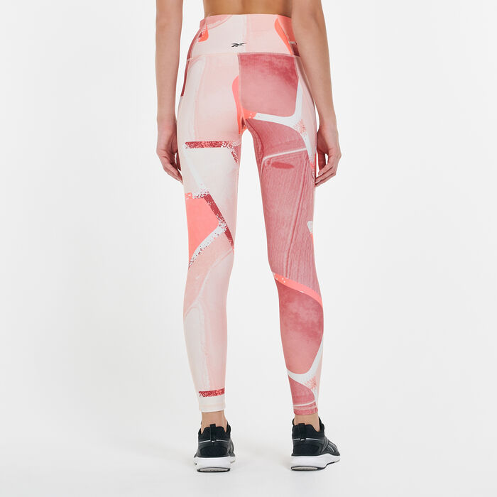 ريبوك يقنز لوكس بولد هاي-رايز للنساء برتقالي image number 1