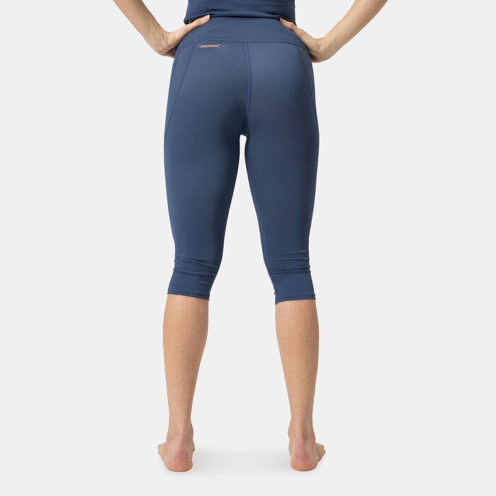 سبيدو بنطال السباحة بانل 3/4 للنساء أزرق image number 1