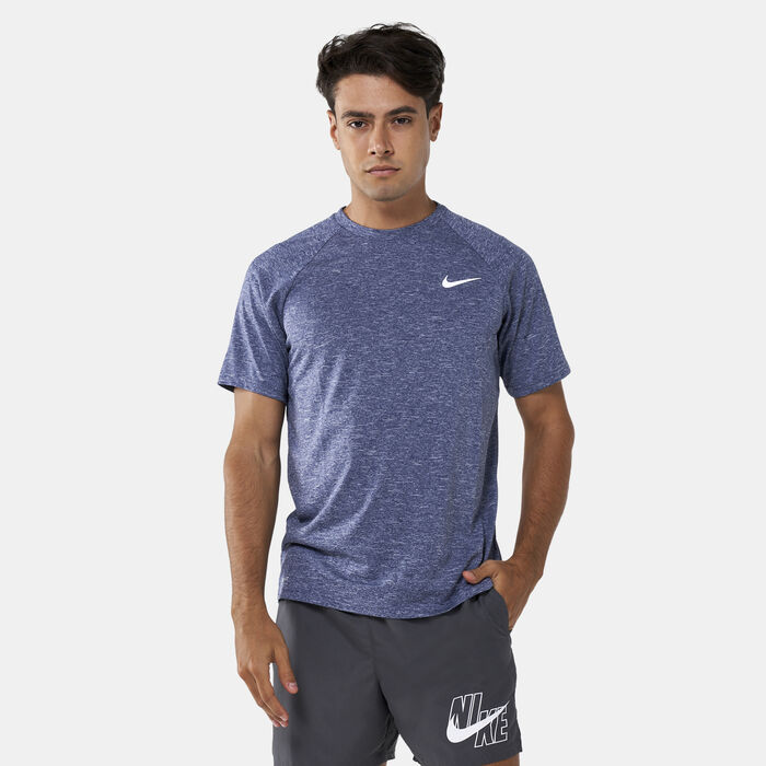 نايك سويم تيشيرت السباحة هيذرد هيدروجارد للرجال أصفر image number 0