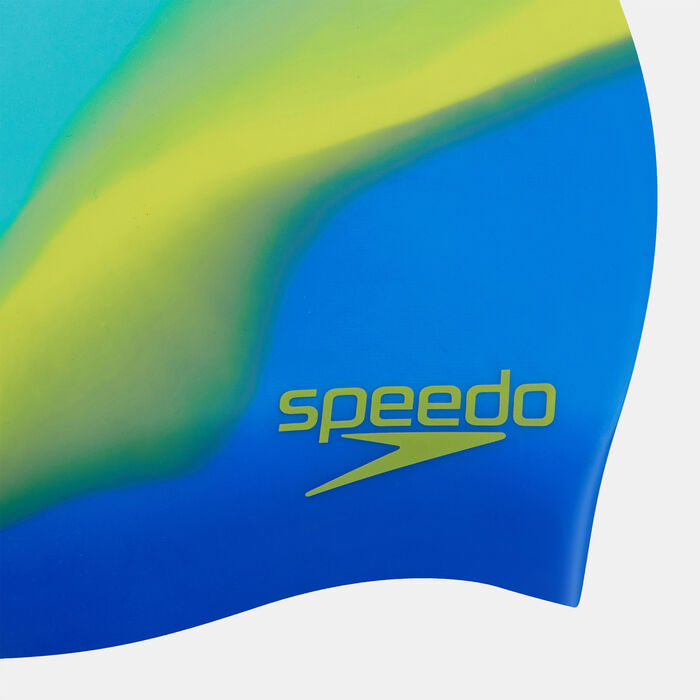 سبيدو قبعة السباحة كالورفل للاطفال أزرق image number 2