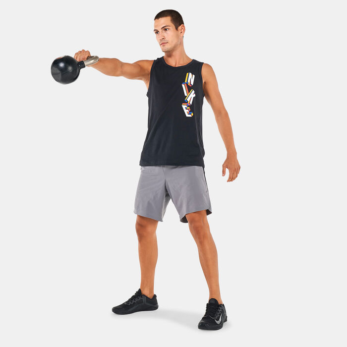 نايكي تيشيرت بلا اكمام دراي-فت جرافيك ترينينج للرجال أسود image number 2