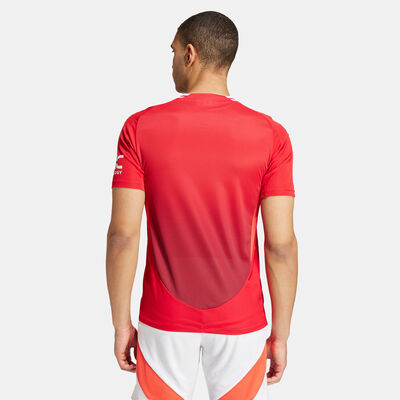 اديداس تيشيرت كرة القدم مانشستر يونايتد 24/25 الأساسي اوثنتك للرجال أحمر