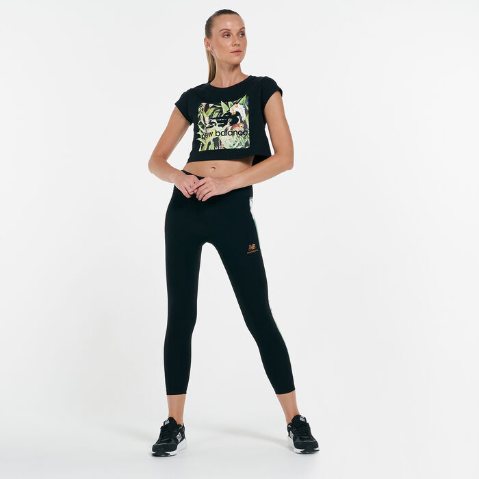 نيو بالانس تيشيرت اسينشالز بوتانيكال للنساء أبيض image number 2