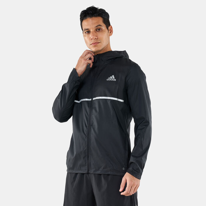 اديداس جاكيت اون ذا رن للرجال أسود image number 0