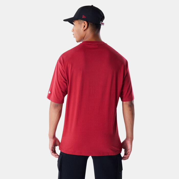 نيو ايرا تيشيرت ان-بي-ايه ميامي هيت سكريبت للرجال أحمر image number 1