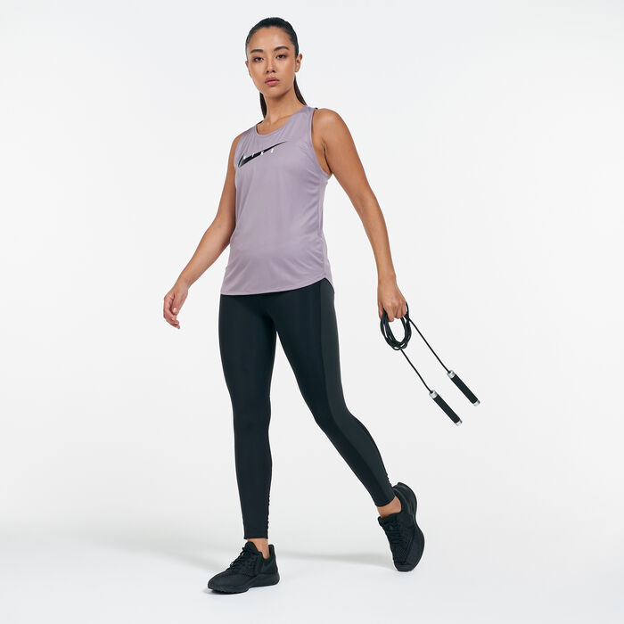 نايكي تيشيرت سووش رن تانك للنساء رمادي image number 2