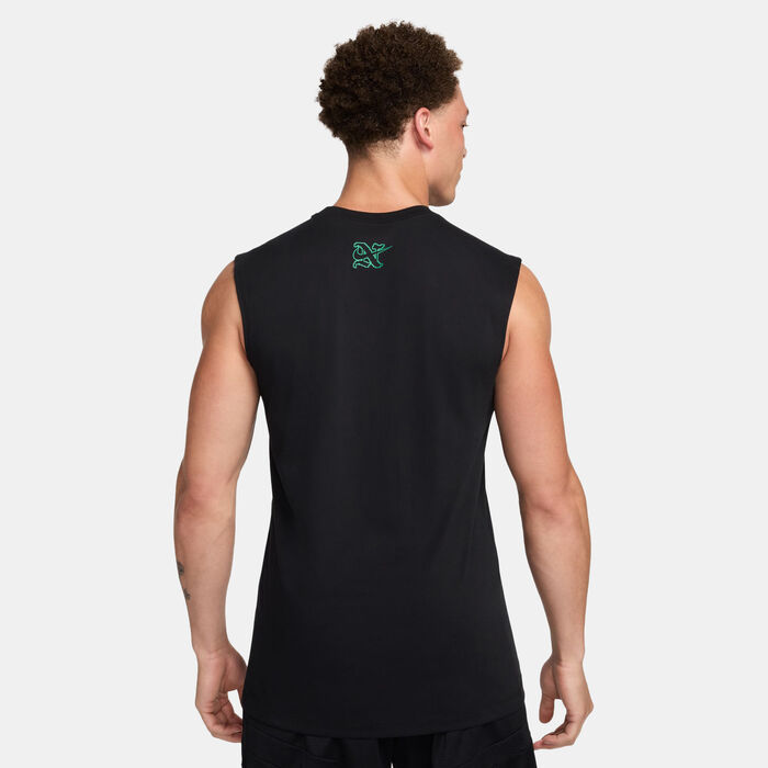 نايكي تيشيرت كرة السلة دراي-فت بدون أكمام للرجال أسود image number 1