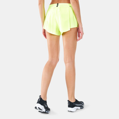 نايكي شورت الجري ايروسويفت للنساء أصفر