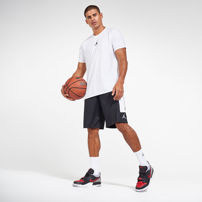 جوردن شورت اير دراي-فت نت للرجال أسود image number 2