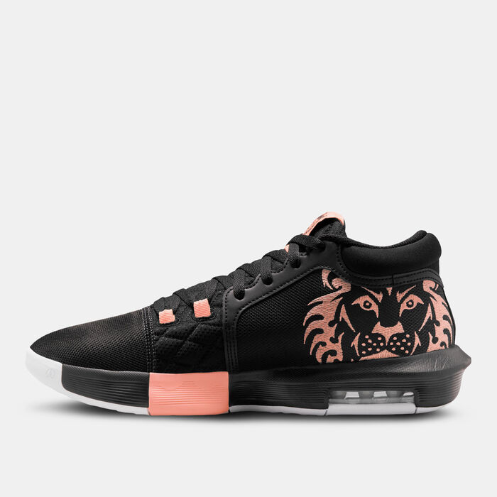 نايكي حذاء كرة السلة ليبرون ويتنس 8 للرجال أسود image number 2