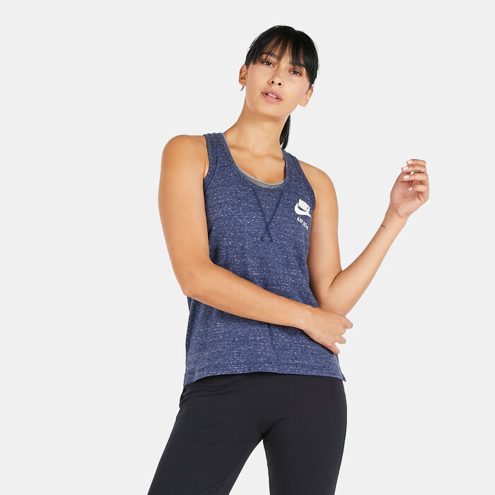 نايكي تيشيرت سبورتسوير جيم فينتج للنساء أزرق image number 0