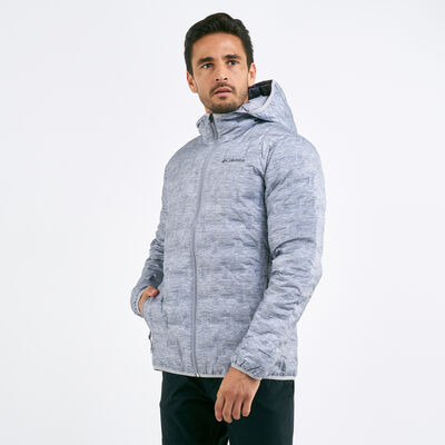 كولومبيا جاكيت ديلتا ريدج داون بقبعة للرجال رمادي