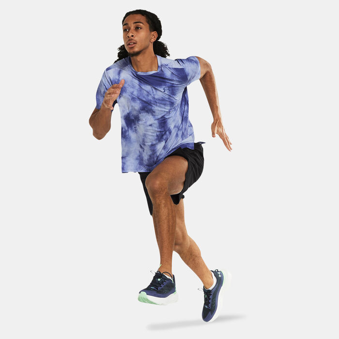 اندر ارمر تيشيرت لونش اليت واش للرجال بنفسجي image number 2