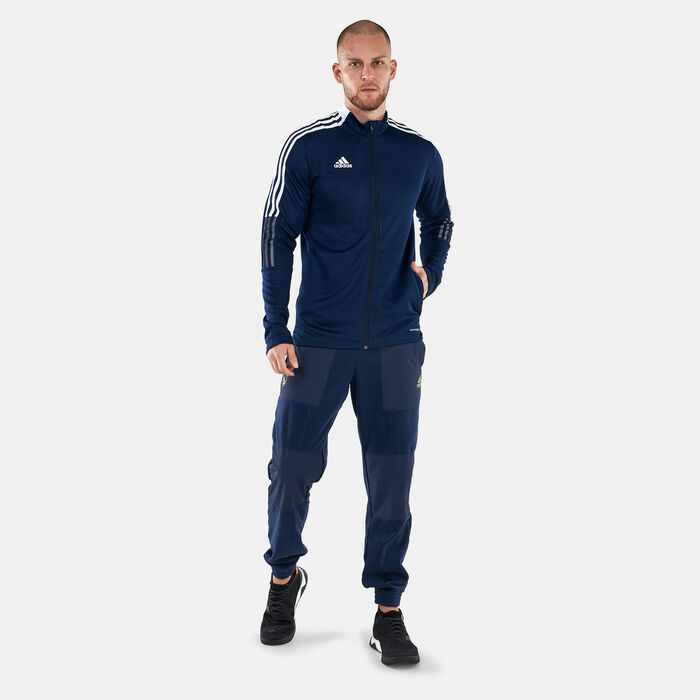 اديداس جاكيت تيرو 21 تراك للرجال أزرق image number 2