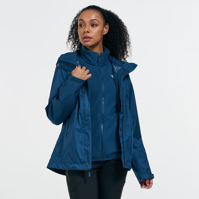ذا نورث فيس جاكيت ايفولف II ناسلند تراي-كلايميت للنساء أزرق