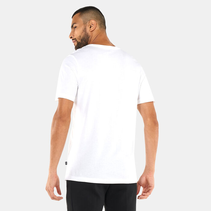 بوما تيشيرت مونوجرام جرافيك للرجال أبيض image number 1