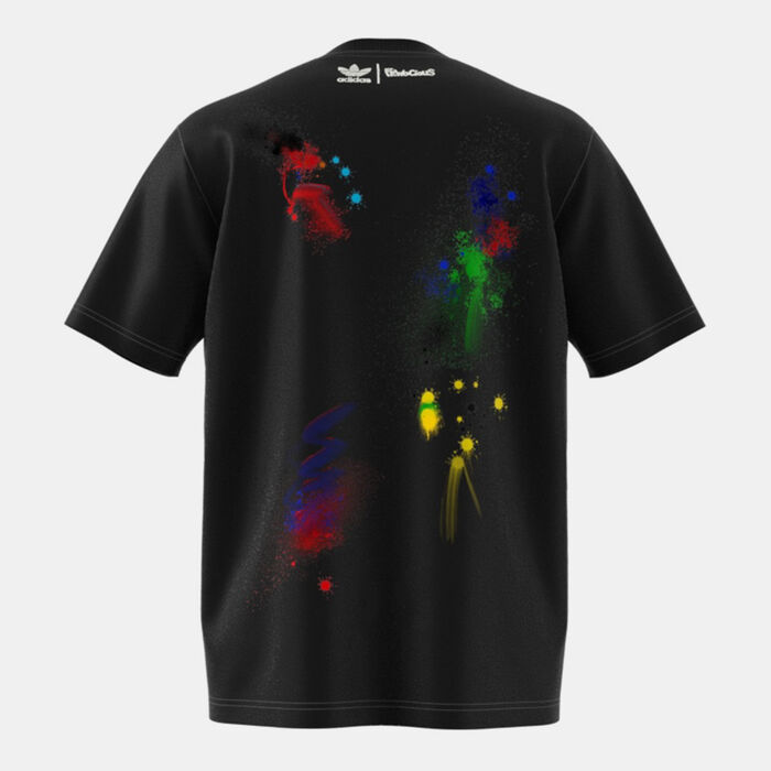 اديداس اورجينال تيشيرت x FEWOCiOUS جرافيك للرجال أسود image number 1