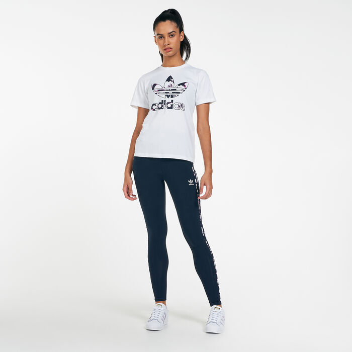 اديداس اورجينال بنطال ليقنز اسنشالز للنساء أزرق image number 2