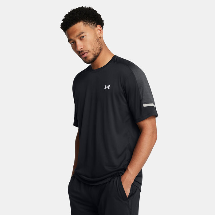 اندر ارمر تيشيرت تمرين تيك متعدد الاستخدامات للرجال أسود image number 0