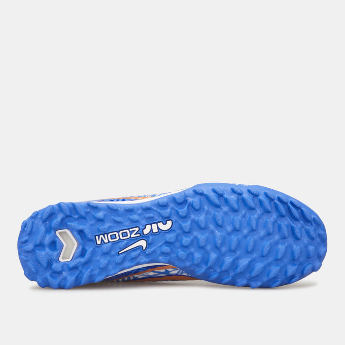 نايكي حذاء كرة القدم زوم ميركوريال فيبور 15 اكاديمي CR7 لملاعب العشب الصناعي للرجال أزرق image number 3