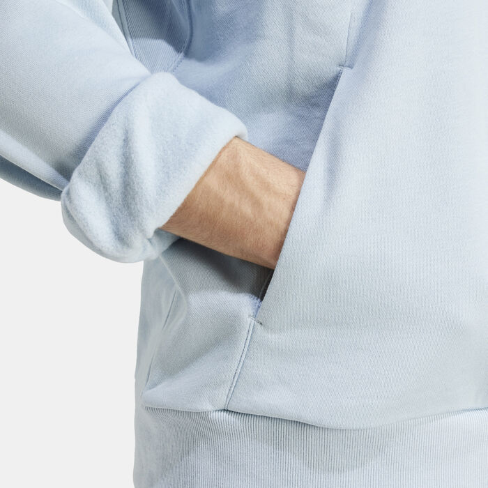 اديداس هودي اول سزن فليس جرافيك للرجال أزرق image number 3