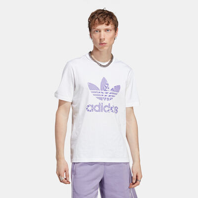 اديداس اورجينال تيشيرت ريكايف جرافيك للرجال أبيض