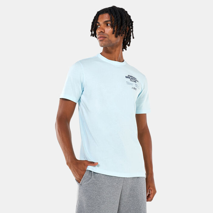 جوردن تيشيرت دراي-فت سبورت بريكفاست كلوب للرجال أزرق image number 0